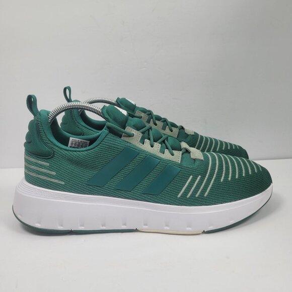 Adidas Swift Run 23 Men's Green/White Running Shoes IG4705 US Size 12 - Picture 1 of 8